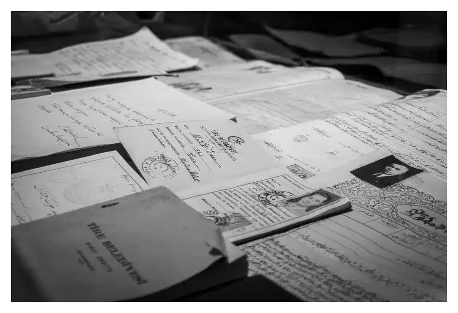 Registres et pièces d'identité issus d'une administration étrangère